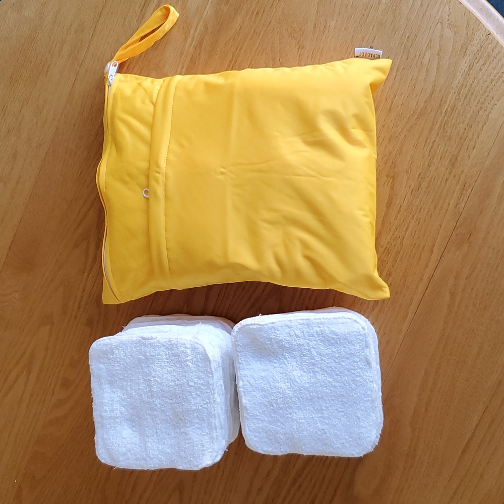 Nwot 50 No Name Cotton Terry Wipes In A Wetbag
